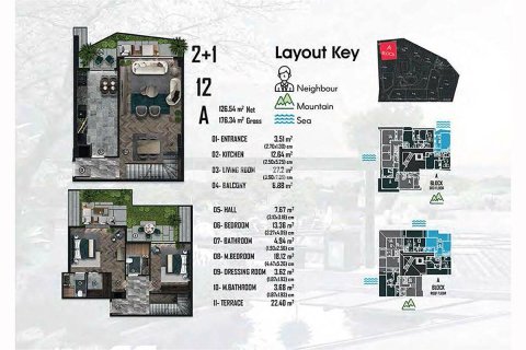 Продажа квартиры в Чинарджике, Ялове, Турция 2+1, 100м2, №213518 – фото 19