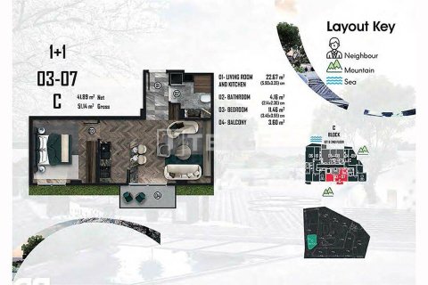 Продажа квартиры в Чинарджике, Ялове, Турция 2+1, 100м2, №213518 – фото 25