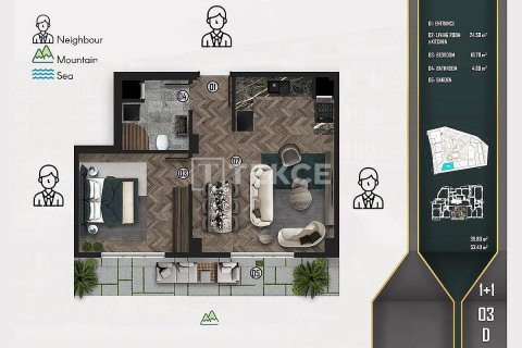 4+2 Lägenhet  i Cinarcik, Yalova, Turkiet Nr. 213519 - 28