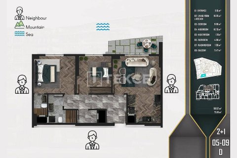 4+2 Lägenhet  i Cinarcik, Yalova, Turkiet Nr. 213519 - 30