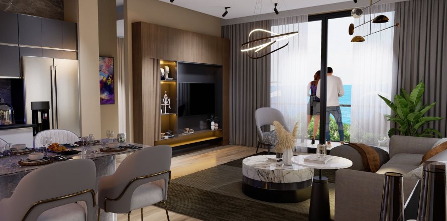 1+1 Lejlighed i Sun Tower, Long Beach, Iskele,  Nr. 99141
