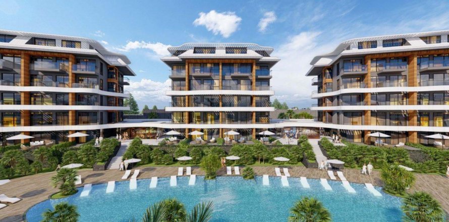 Lägenhet  i Kargicak, Alanya, Antalya, Turkiet Nr. 94540