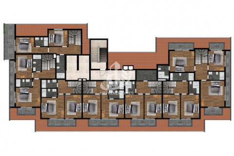 1+1 Penthouse  i Tosmur, Alanya, Antalya, Tyrkiet Nr. 108044 - 27
