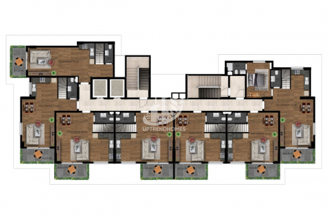 1+1 Penthouse  i Tosmur, Alanya, Antalya, Tyrkiet Nr. 108044 - 28