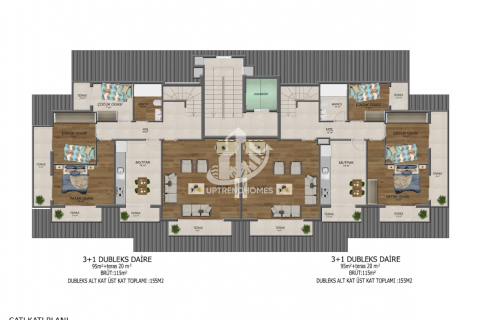 2+1 Leilighet i Oba, Antalya, Tyrkia Nr. 108039 - 17