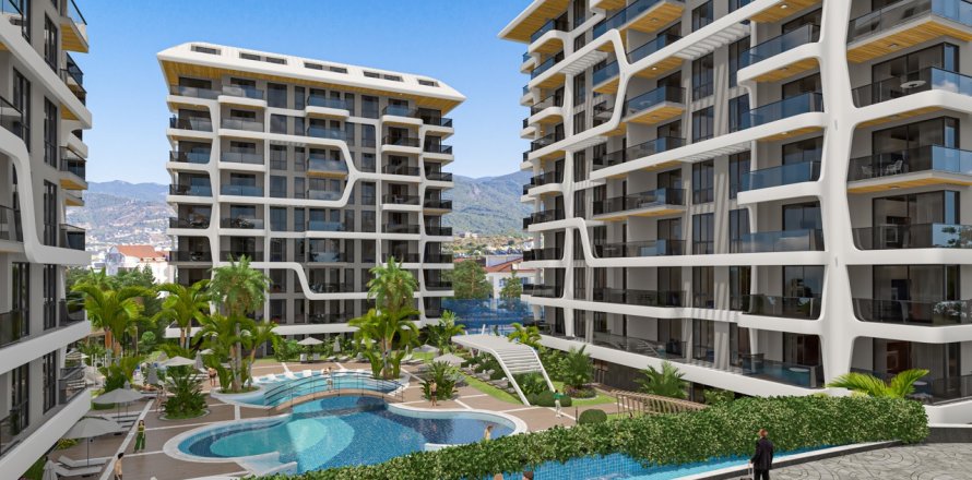 آپارتمان در Tosmur، Alanya ، ترکیه 58 متر مربع. شماره 94535