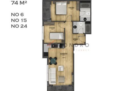 3+1 Wohnung  in Kepez, Antalya, Türkei Nr. 228535 - 21