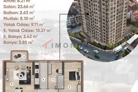 Apartment for sale in Küçükçekmece, Istanbul, Turkey, 2 bedrooms, 101m2, No. 228537 – photo 7