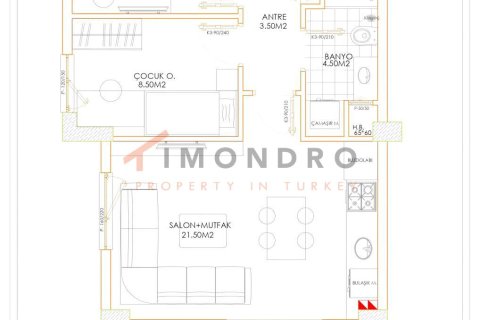 1+1 Wohnung in Kepez, Antalya, Türkei Nr. 228530 - 26