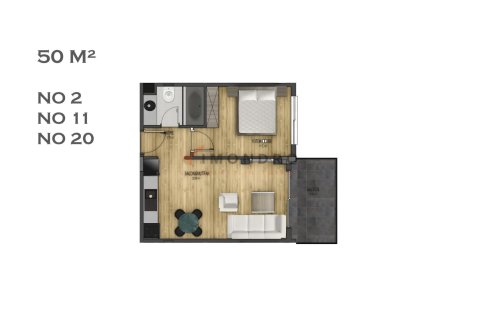1+1 Wohnung  in Kepez, Antalya, Türkei Nr. 228533 - 25