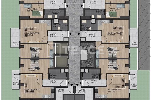 2+1 Takvåning i Antalya, Turkiet Nr. 222166 - 12