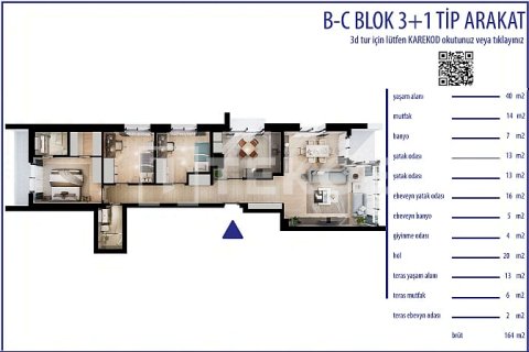 Продажа квартиры в Анталье, Турция 3+1, 164м2, №222162 – фото 20