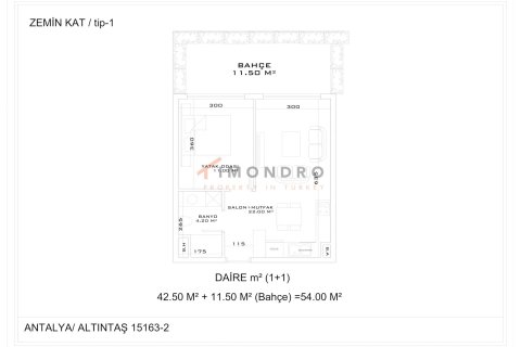 1+1 Lägenhet i Aksu, Antalya, Turkiet Nr. 237933 - 24