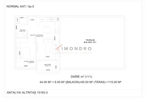 1+1 Lägenhet i Aksu, Antalya, Turkiet Nr. 237933 - 22