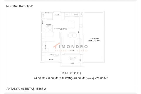1+1 Lägenhet i Aksu, Antalya, Turkiet Nr. 237933 - 26