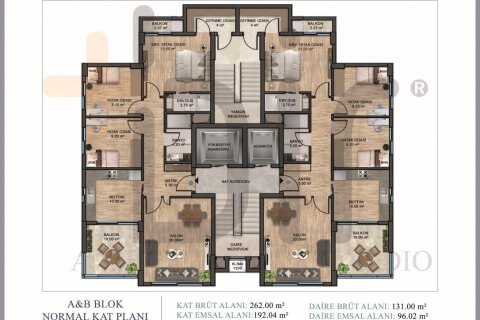 Lägenhet  i Mezitli, Mersin, Turkiet Nr. 103932 - 8