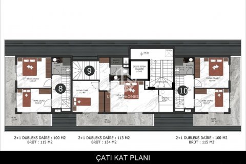 Daire 1+1 Oba, Antalya, Türkiye №101215 - 15
