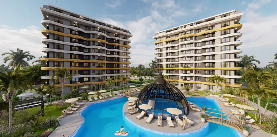 1+1 Lejlighed i Alanya, Antalya, Tyrkiet Nr. 223844