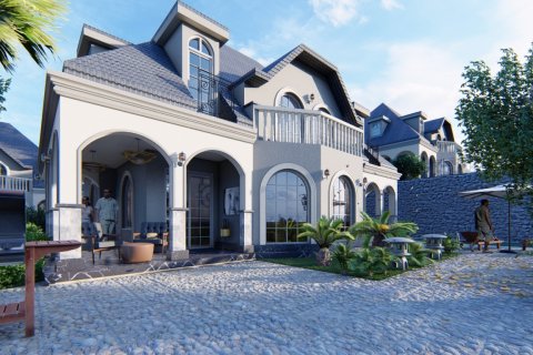 4+1 Villa  i Alanya, Antalya, Tyrkiet Nr. 93241