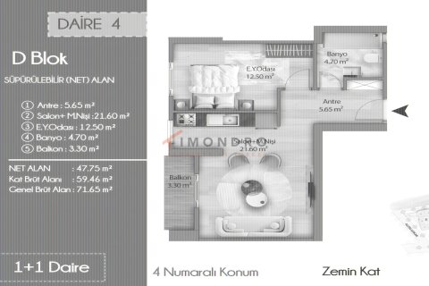 Apartment for sale in Küçükçekmece, Istanbul, Turkey, 2 bedrooms, 70m2, No. 228526 – photo 10