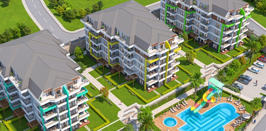Квартира в Элитная резиденция Life Garden Oba (ВНЖ в Турции) возможна оплата в рублях офис в Москве 4+1, Аланья, Анталья, Турция №101132