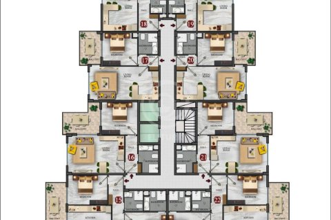 Продажа квартиры  в Аланье, Анталье, Турция 4+1, 184м2, №101132 – фото 27