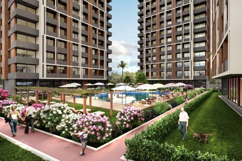 آپارتمان در  Mersin ، ترکیه 1 خوابه ، 63 متر مربع.  شماره 228294 - 2