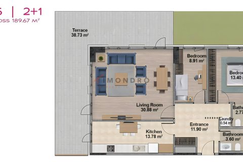 Продажа квартиры в Эсеньюрте, Стамбуле, Турция 4+1, 222м2, №225395 – фото 21