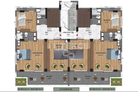 Daire 4+1 Alanya, Antalya, Türkiye №212349 - 7