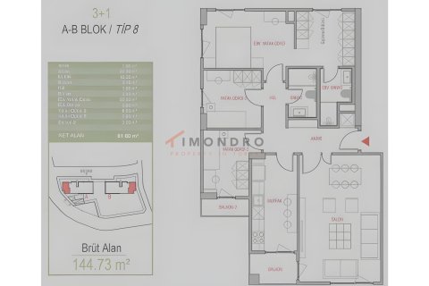 2+1 Wohnung in Gaziosmanpasa, Istanbul, Türkei Nr. 216175 - 16