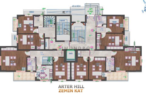1+1 Leilighet  i Kepez, Antalya, Tyrkia Nr. 216377 - 29