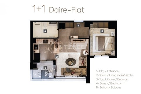 1+1 Leilighet i Antalya, Tyrkia Nr. 219972 - 27