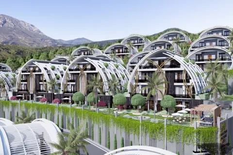 1+1 Lejlighed  i Alanya, Antalya, Tyrkiet Nr. 224031
