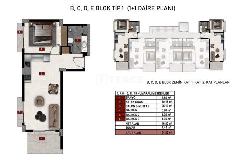 Продажа квартиры в Аланье, Анталье, Турция 2+1, 76м2, №212537 – фото 27