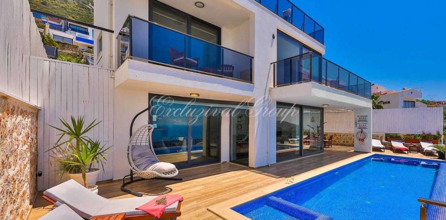 3+1 Villa i Kalkan, Antalya, Tyrkia Nr. 215969