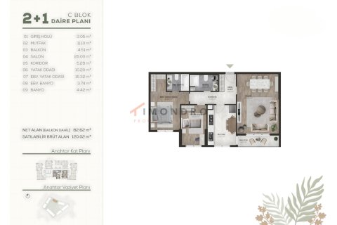 Apartment for sale  in Basaksehir, Istanbul, Turkey, 2 bedrooms, 115m2, No. 219860 – photo 29