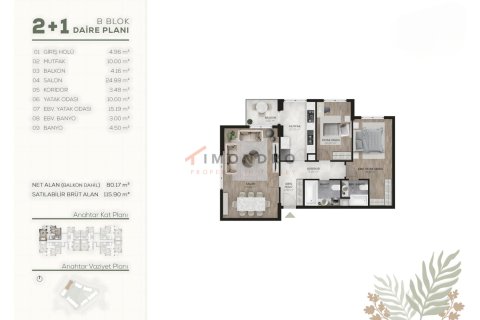 Apartment for sale  in Basaksehir, Istanbul, Turkey, 2 bedrooms, 115m2, No. 219860 – photo 24