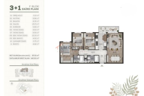 Apartment for sale  in Basaksehir, Istanbul, Turkey, 2 bedrooms, 115m2, No. 219860 – photo 28