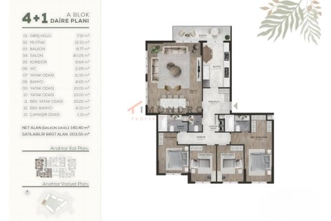 Apartment for sale  in Basaksehir, Istanbul, Turkey, 2 bedrooms, 115m2, No. 219860 – photo 26