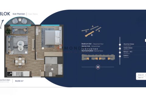 1+1 Lägenhet i Pendik, istanbul, Turkiet Nr. 221207 - 27