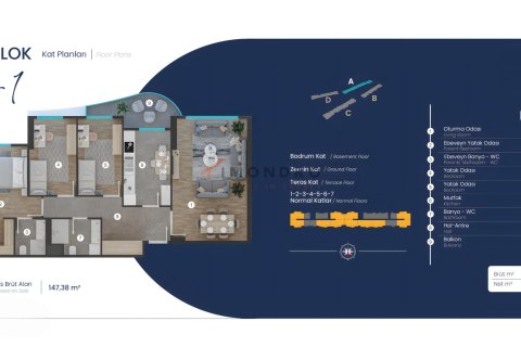 1+1 Lägenhet i Pendik, istanbul, Turkiet Nr. 221207 - 21