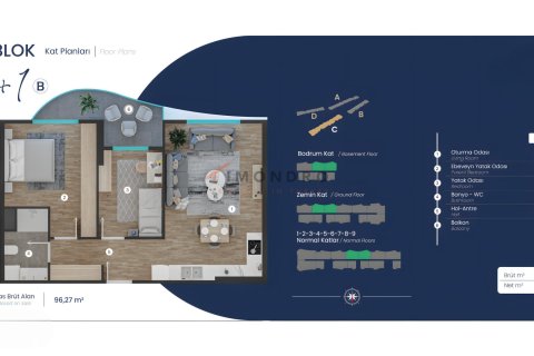 1+1 Lägenhet i Pendik, istanbul, Turkiet Nr. 221207 - 28