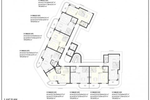 Продажа пентхауса в Оба, Анталье, Турция 2 комн., 52м2, №94402 – фото 19