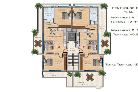 3+1 Leilighet i Famagusta, Nr. 215070 - 4