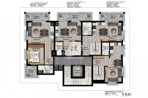 1+1 Wohnung in Kestel, Antalya, Türkei Nr. 90332 - 24