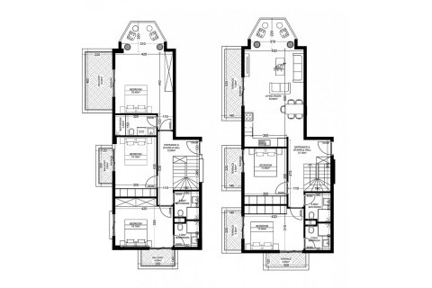 4+1 Penthouse i Yekta Golden Valley, Oba, Antalya, Tyrkiet Nr. 101771