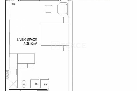 Penthouse for sale in Famagusta, Northern Cyprus, 1 bedroom, 93m2, No. 107897 – photo 7