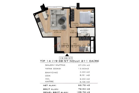 2+1 Leilighet i Istanbul, Tyrkia Nr. 212029 - 6