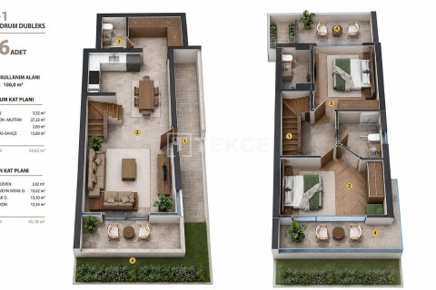 3+1 Leilighet i Kas, Antalya, Tyrkia Nr. 225294 - 17