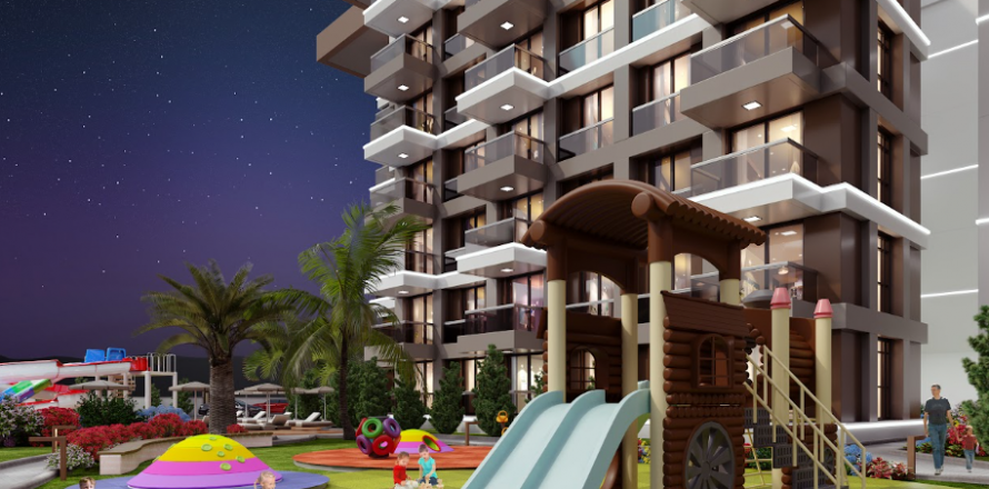 1+1 Lägenhet  i Gazipasa, Antalya, Turkiet Nr. 107037